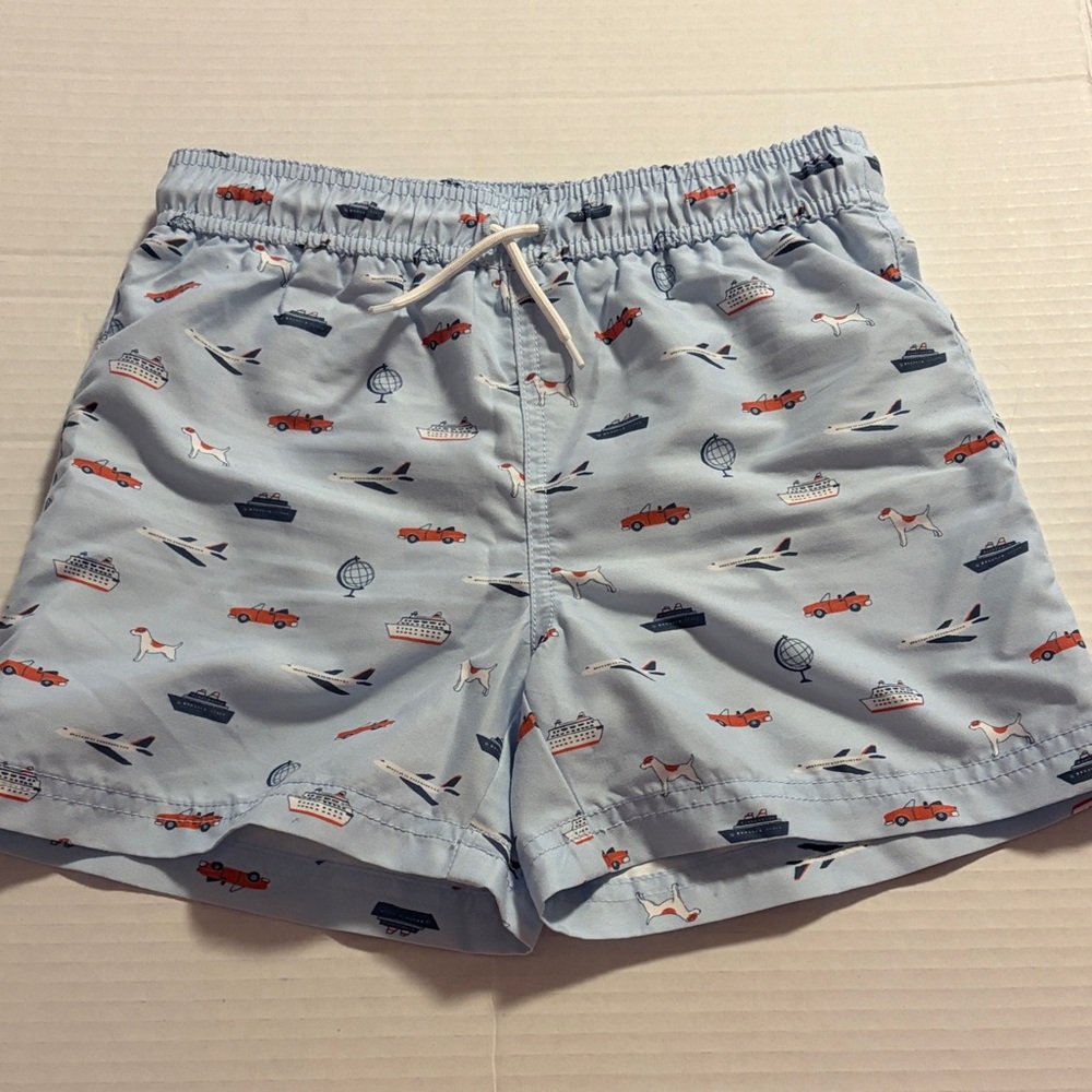 Travel Print Swim Trunks